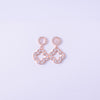 Rosé Bloom Drop Earrings