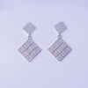 Celestial Grid Drop Earrings