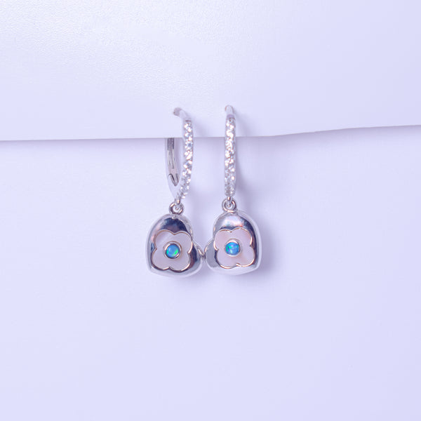 Celestial Bloom Hoop Earrings
