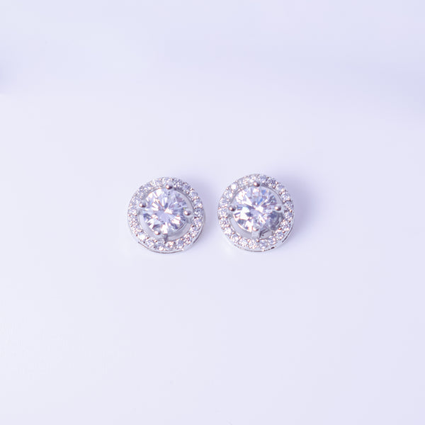 Celeste Halo Stud Earrings