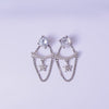 Celestial Star Chain Drop Earrings