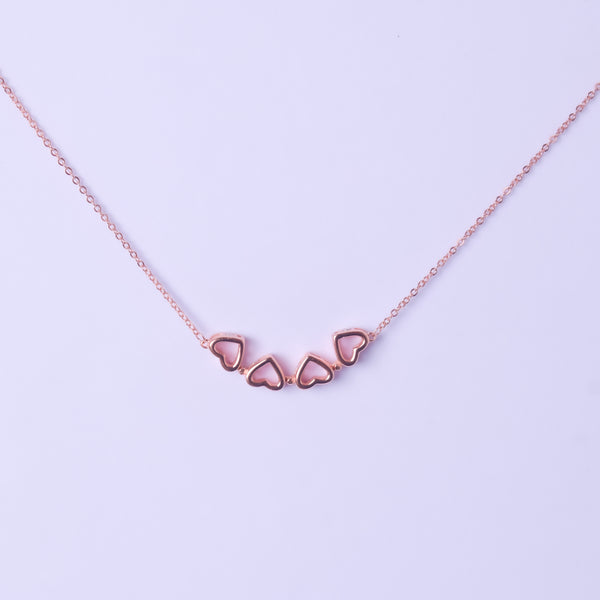 Blush Heart Charm Necklace