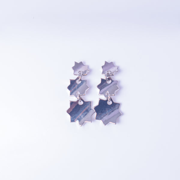 Celestial Triple Star Drop Earrings