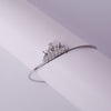 Butterfly Crown Silver Bangle