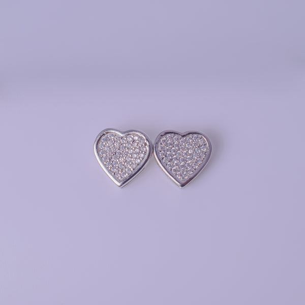 Eternal Spark Pendant & Heart Stud Set