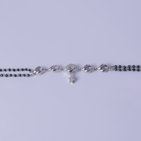 Twinkling Star Charm Silver Bracelet