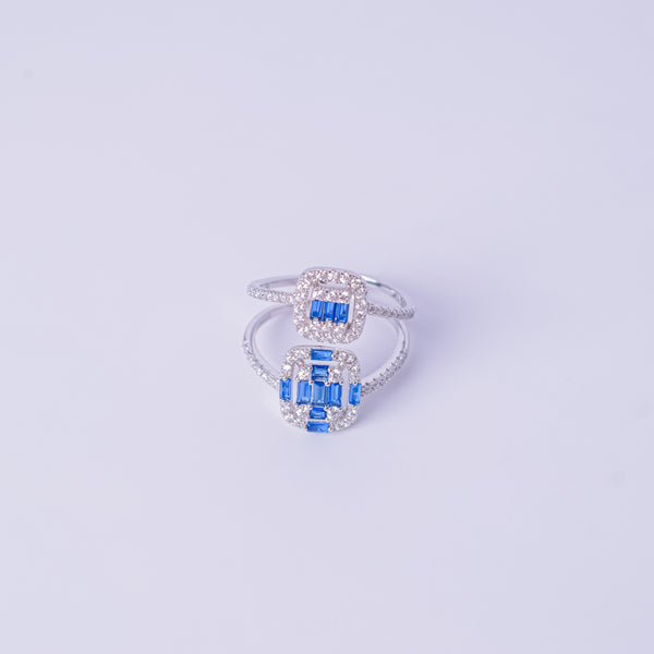 Celestial Sapphire Duo Ring