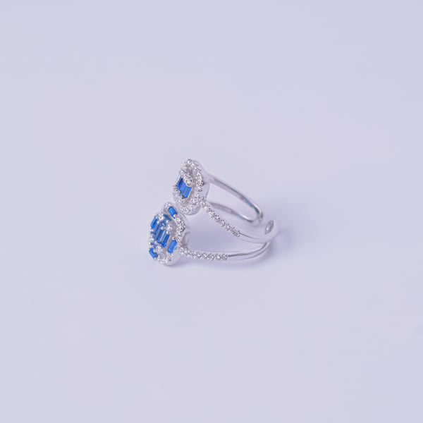 Celestial Sapphire Duo Ring