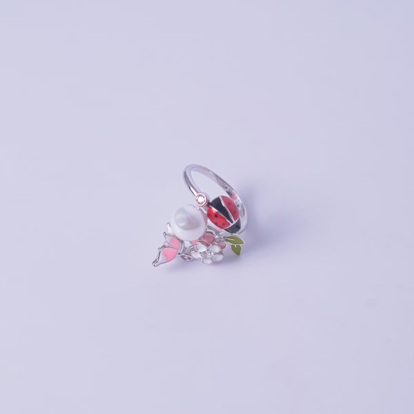 Blossom Garden Ladybug Ring
