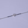 Eternal Heart Halo Silver Mangalsutra Bracelet