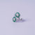 Emerald Halo Luxe Open Ring