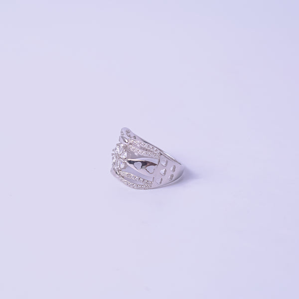 Eternal Bloom Heart Cut Statement Ring