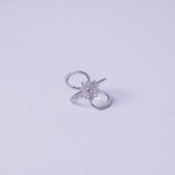 Starlit Bloom Statement Ring
