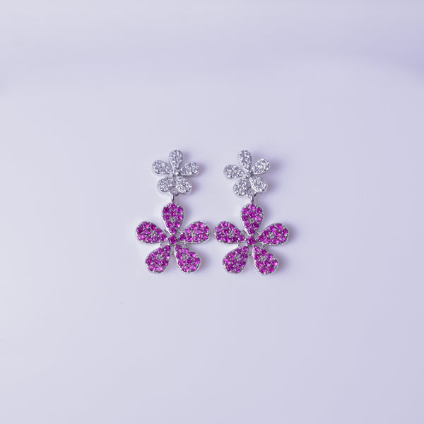 Blush Bloom Necklace & Earrings Set