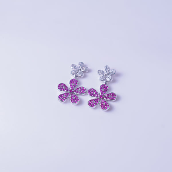 Blush Bloom Necklace & Earrings Set