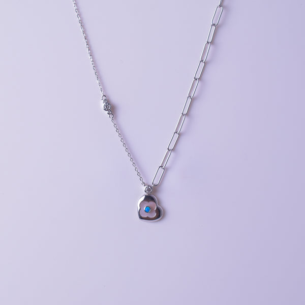Blossom Heart Charm Necklace