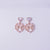 Pearl Heart Bow Drop Earrings