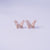 Blush Flutter Crystal Stud Earrings