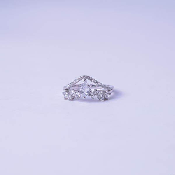 Celestial Grace Crown Ring