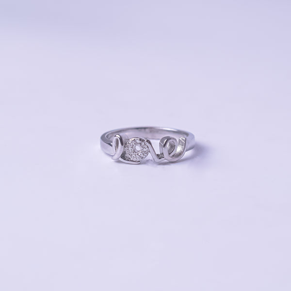 Forever Love Script Ring