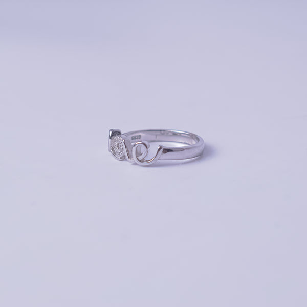 Forever Love Script Ring