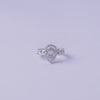 Celestial Teardrop Halo Ring