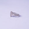 Celestial Teardrop Halo Ring