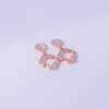 Rosé Bloom Drop Earrings
