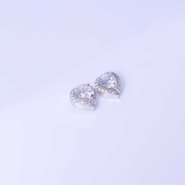 Eternal Heart Spark Stud Earrings