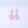 Rosé Pearl Bloom Drop Earrings