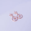Rosé Pearl Bloom Drop Earrings