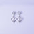 Starlit Heart Drop Earrings