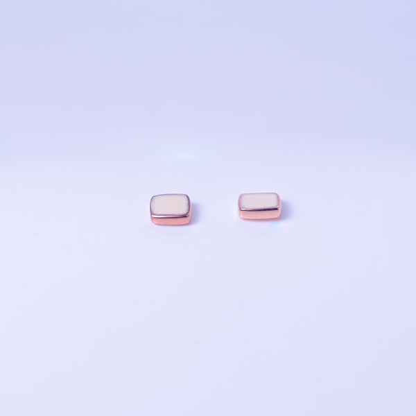 Blush Minimal Stud Earrings