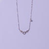 Angelic Pearl Heart Chain Set