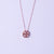 Blush Heart Charm Necklace