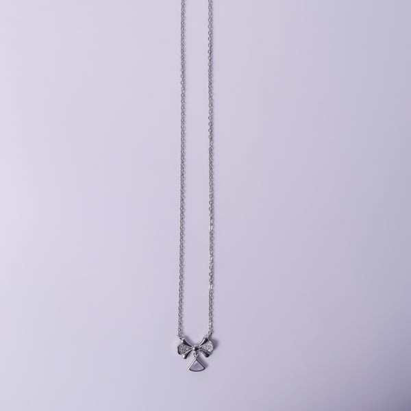 Dainty Bow Charm Necklace