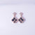 Midnight Clover Drop Earrings