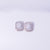 Radiant Emerald-Cut Halo Stud Earrings