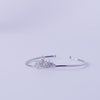 Butterfly Crown Silver Bangle