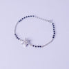 Midnight Bloom Silver Bracelet