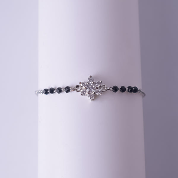 Celestial Bloom Silver Bracelet