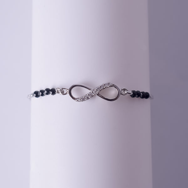 Eternal Grace Infinity Silver Bracelet