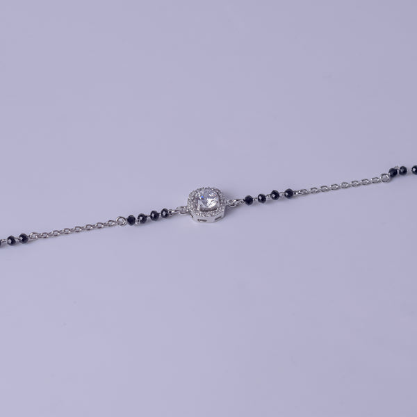 Eternal Spark Halo Silver Bracelet