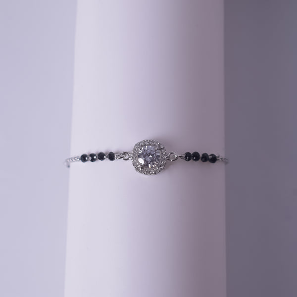 Eternal Spark Halo Silver Bracelet