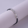 Celestial Teardrop Silver Mangalsutra Bracelet