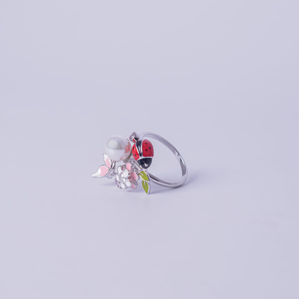 Blossom Garden Ladybug Ring