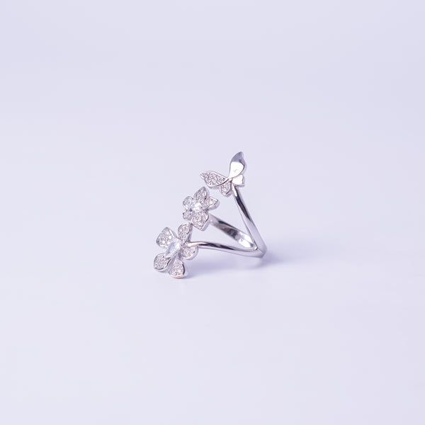 Enchanted Butterfly Bloom Ring