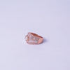 Blush Royale Baguette Statement Ring