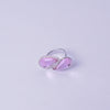 Blush Petal Glow Open Ring