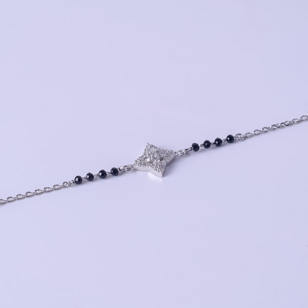Starlight Bloom Silver Bracelet